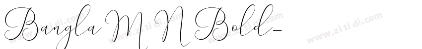 BanglaMN Bold字体转换